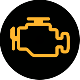 Engine management warning light