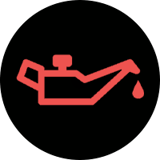 Oil pressure warning light
