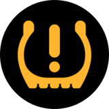 Tyre pressure warning light