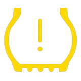 Tyre pressure warning light